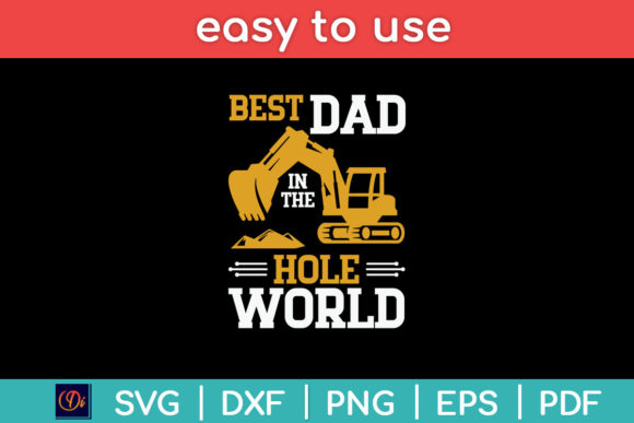Best Dad in the Hole World Funny Svg Png
