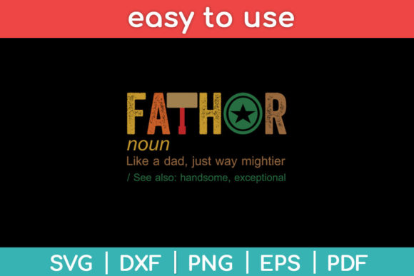 Fathor Definition Like a Dad Funny Svg