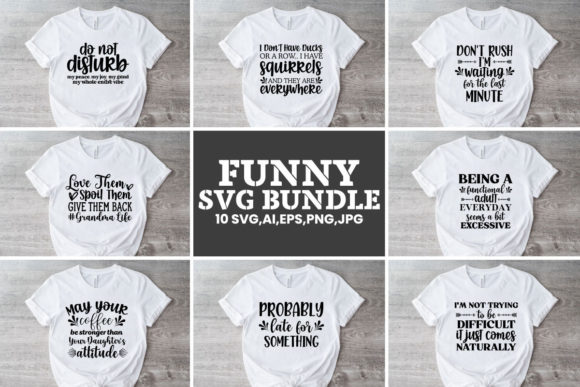 Funny SVG Bundle for Graphics and Crafts