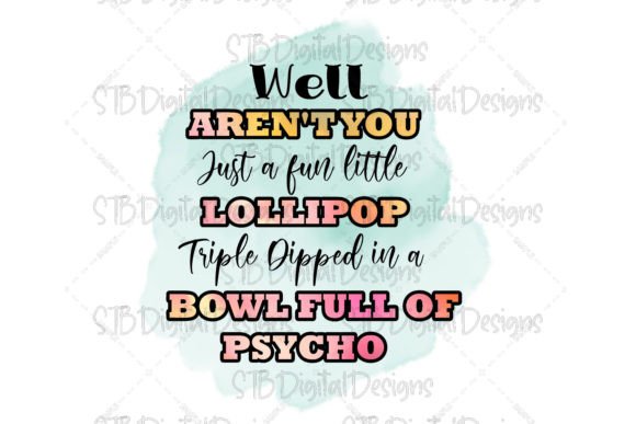 Lollipop Dipped in Psycho Graphics for Crafts