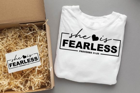SHE is FEARLESS. Christian SVG Design