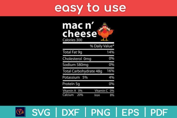 Thanksgiving Mac N Cheese Graphics for Creative Crafts