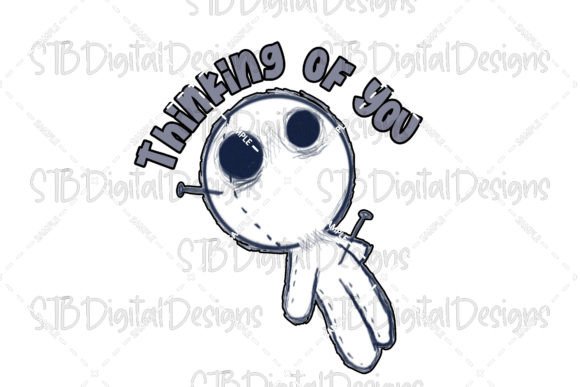 Thinking of You Voodoo Doll Graphics for Crafts